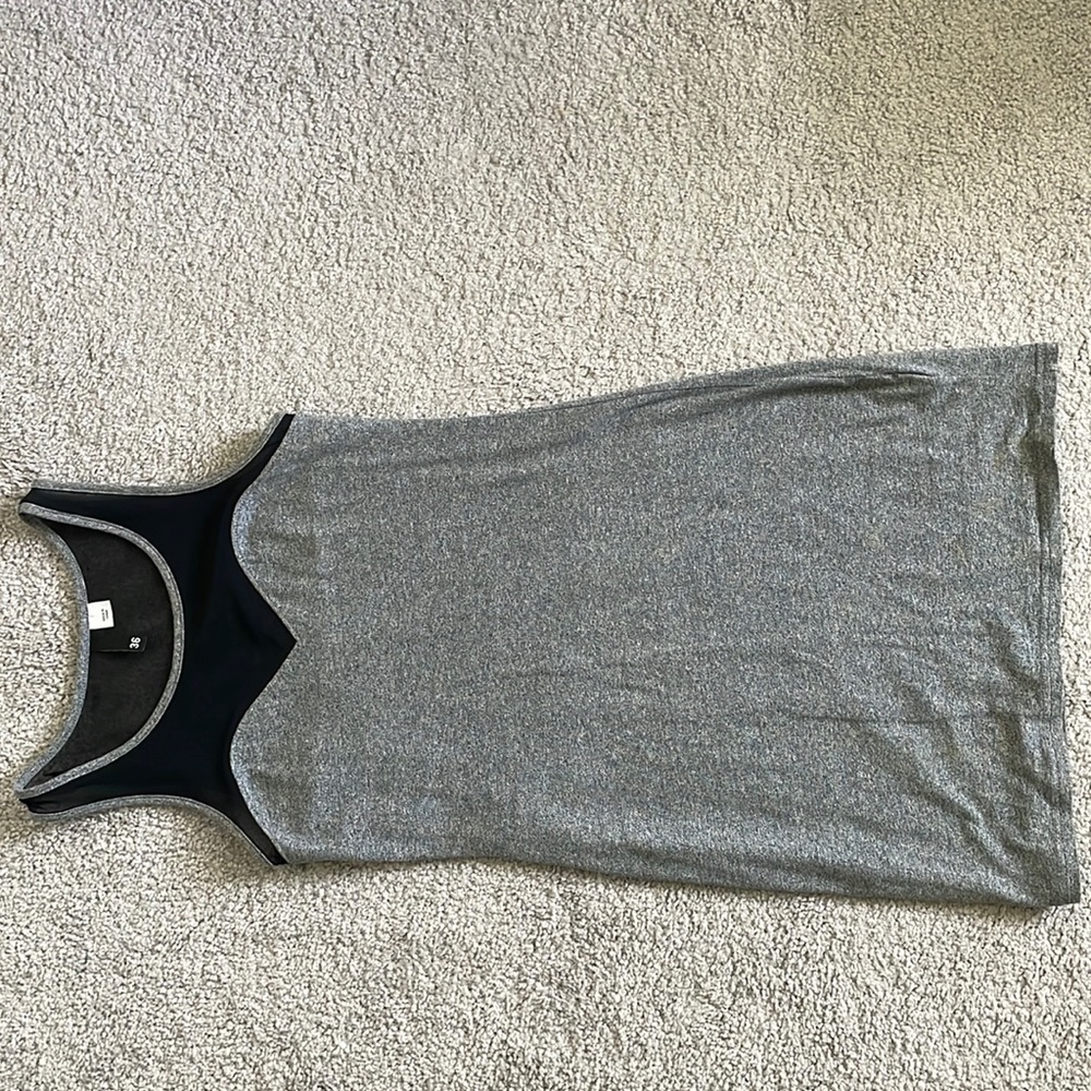 Grey and black dress